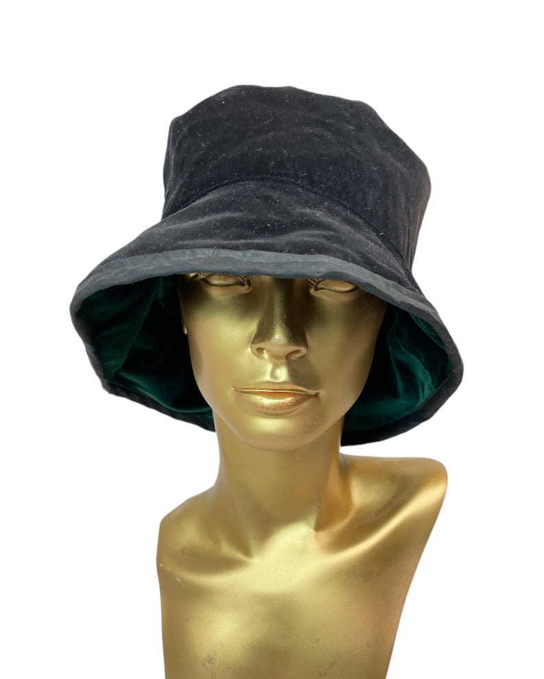 1990s Reversible Velvet Bucket Hat