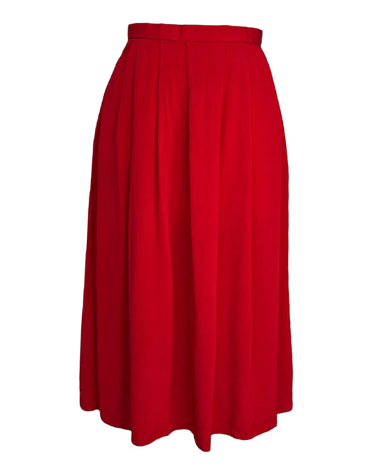 1980's Simple Scarlet Skirt