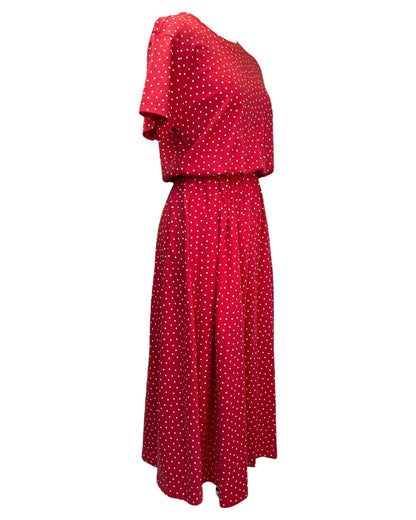 1990s Simple Polka Dot Dress