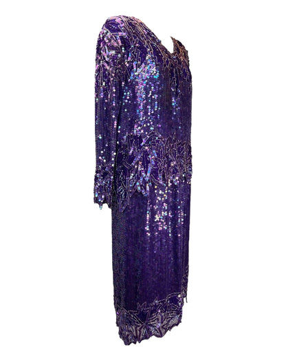 1980's Sparkly Purple Rain Set