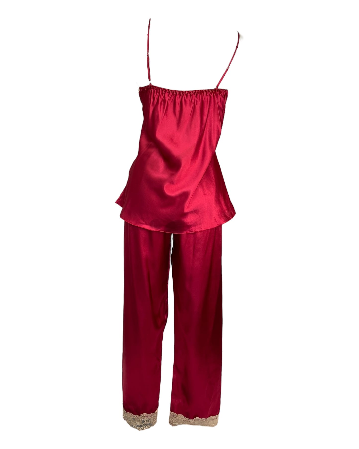 Y2K Cherry Red Pajama Set