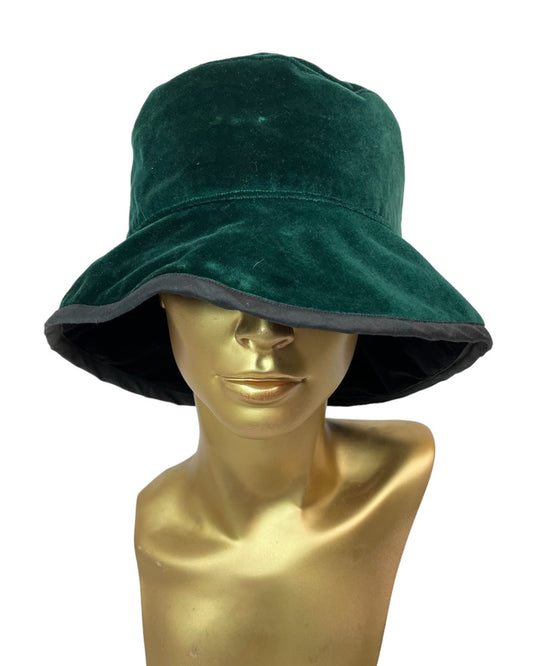 1990s Reversible Velvet Bucket Hat