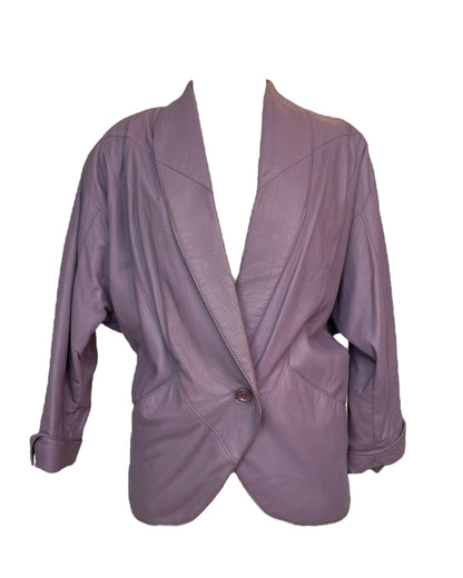 1980s Lavender Dreams Leather Jacket*