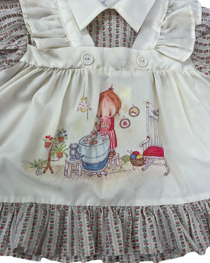 1980s Cute Cottage Dress*