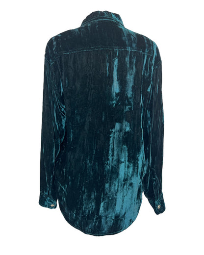 Vintage Midnight Velvet Shirt