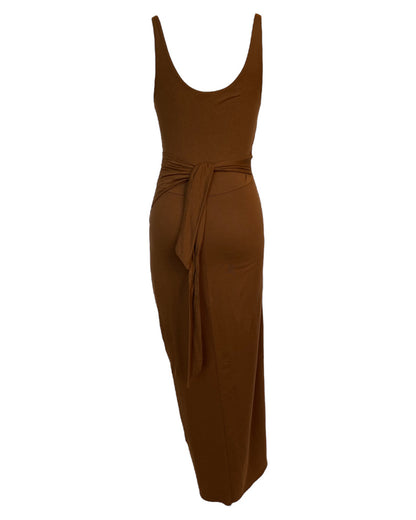 Contemporary Wrapped in Chocolate Dress