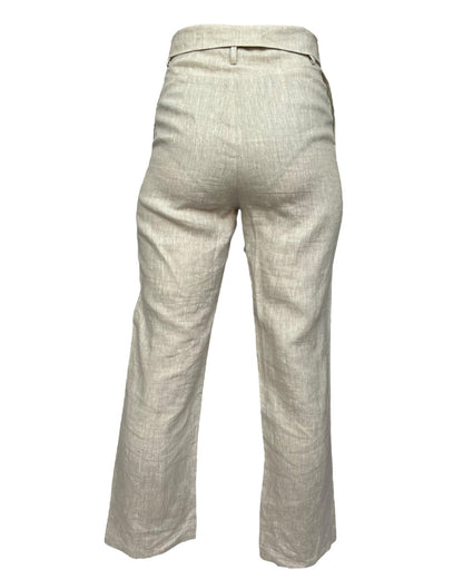 Contemporary Collared Linen Pants