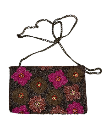 1990's Sparkly Floral Purse