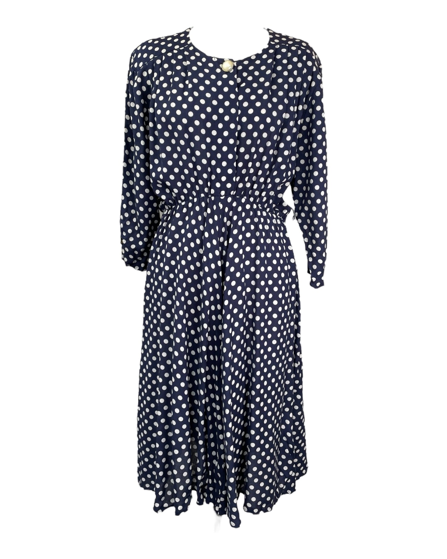 1980's Simple Polka Dot Dress