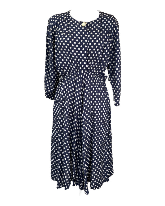 1980's Simple Polka Dot Dress