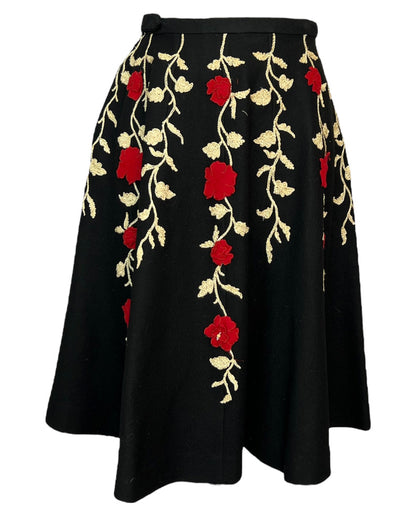 Vintage Winter's Rose Skirt