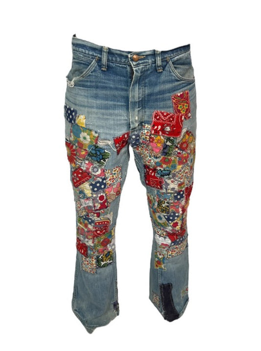 1960s Lee's Patchwork Skiing Jeans