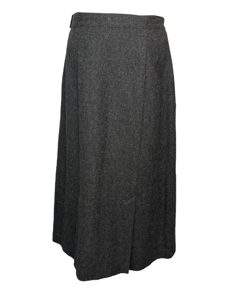 Vintage Triple Tier Buttons Skirt