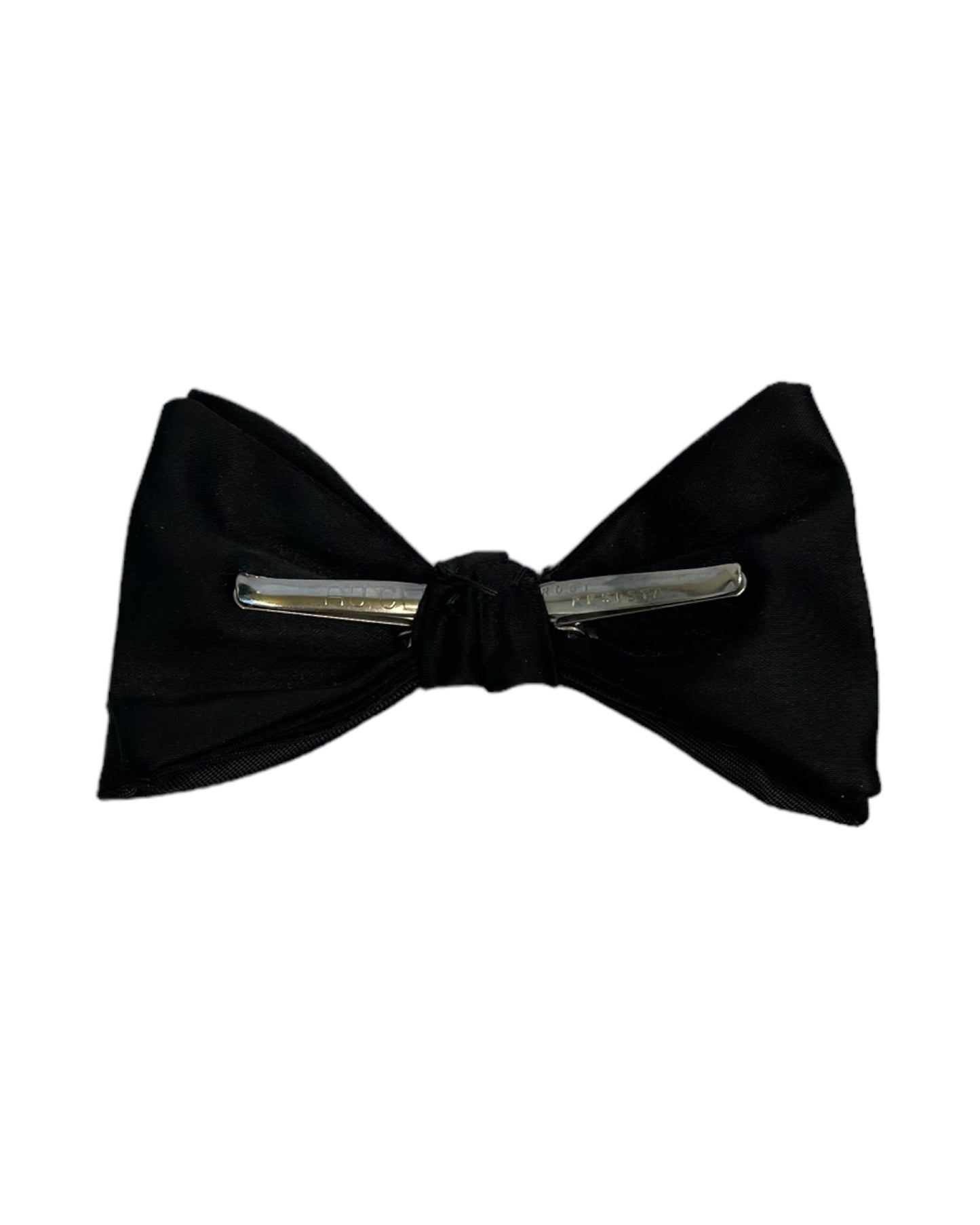 Vintage Clip Black Bow Tie