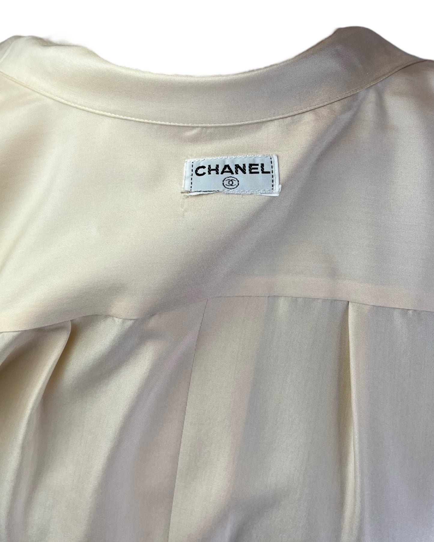 1980s Cream Chanel Top