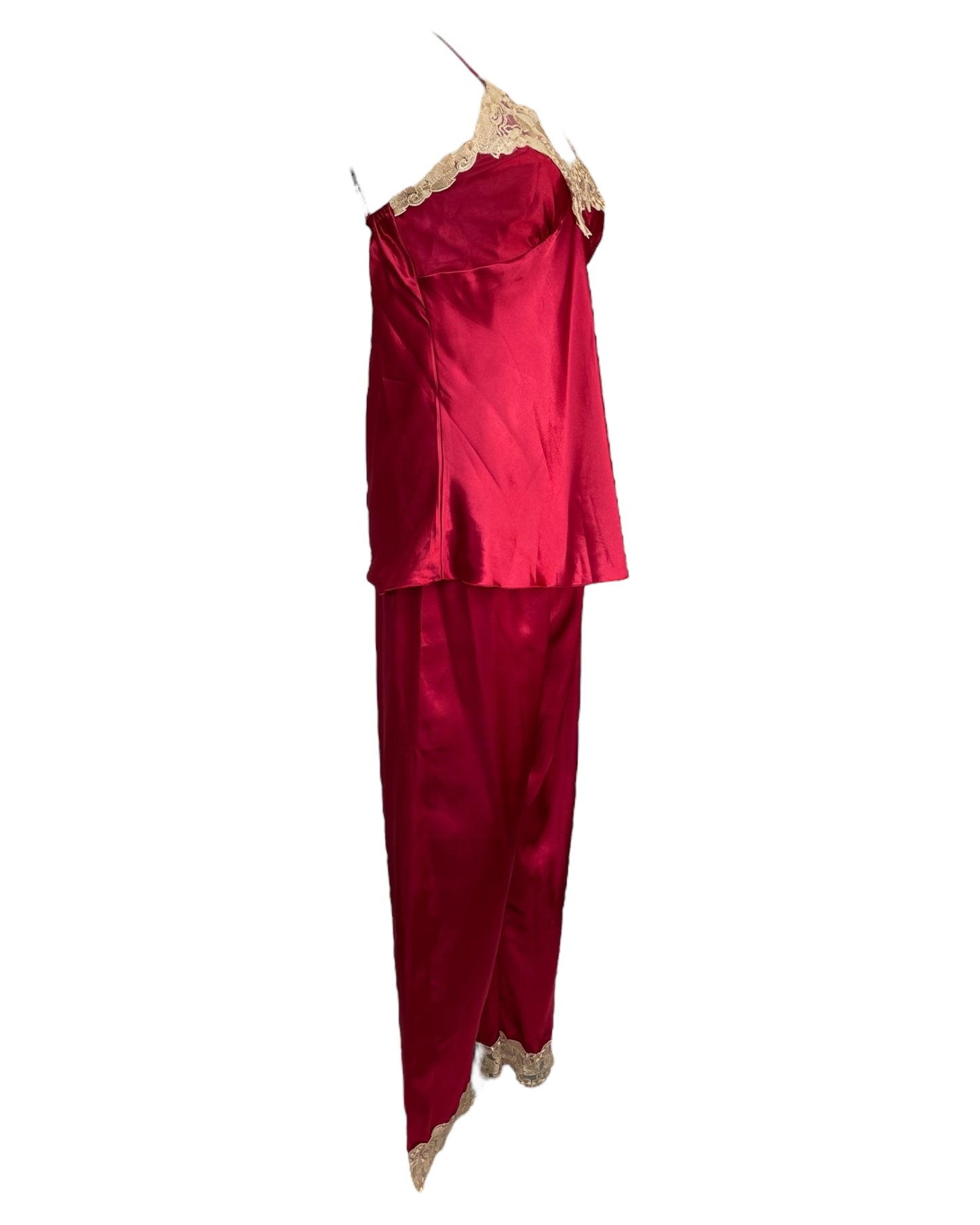 Y2K Cherry Red Pajama Set