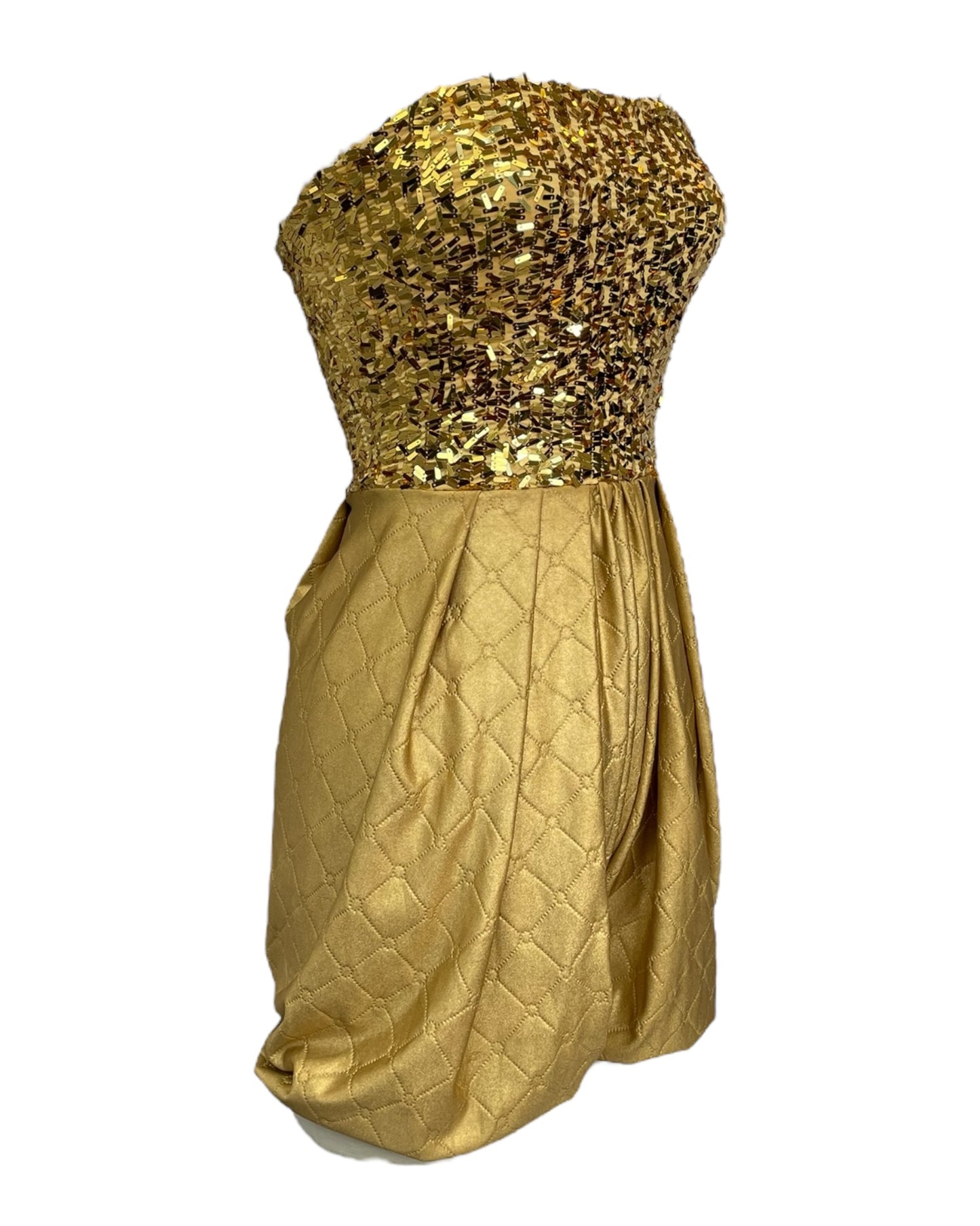 Costume Gold Sequin Clown Romper