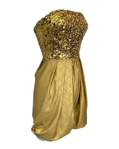 Costume Gold Sequin Clown Romper