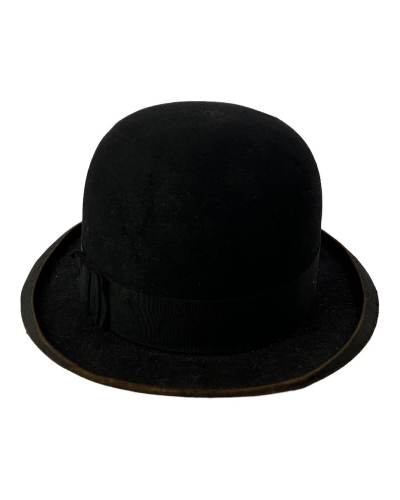 1920s Black Bowler Hat