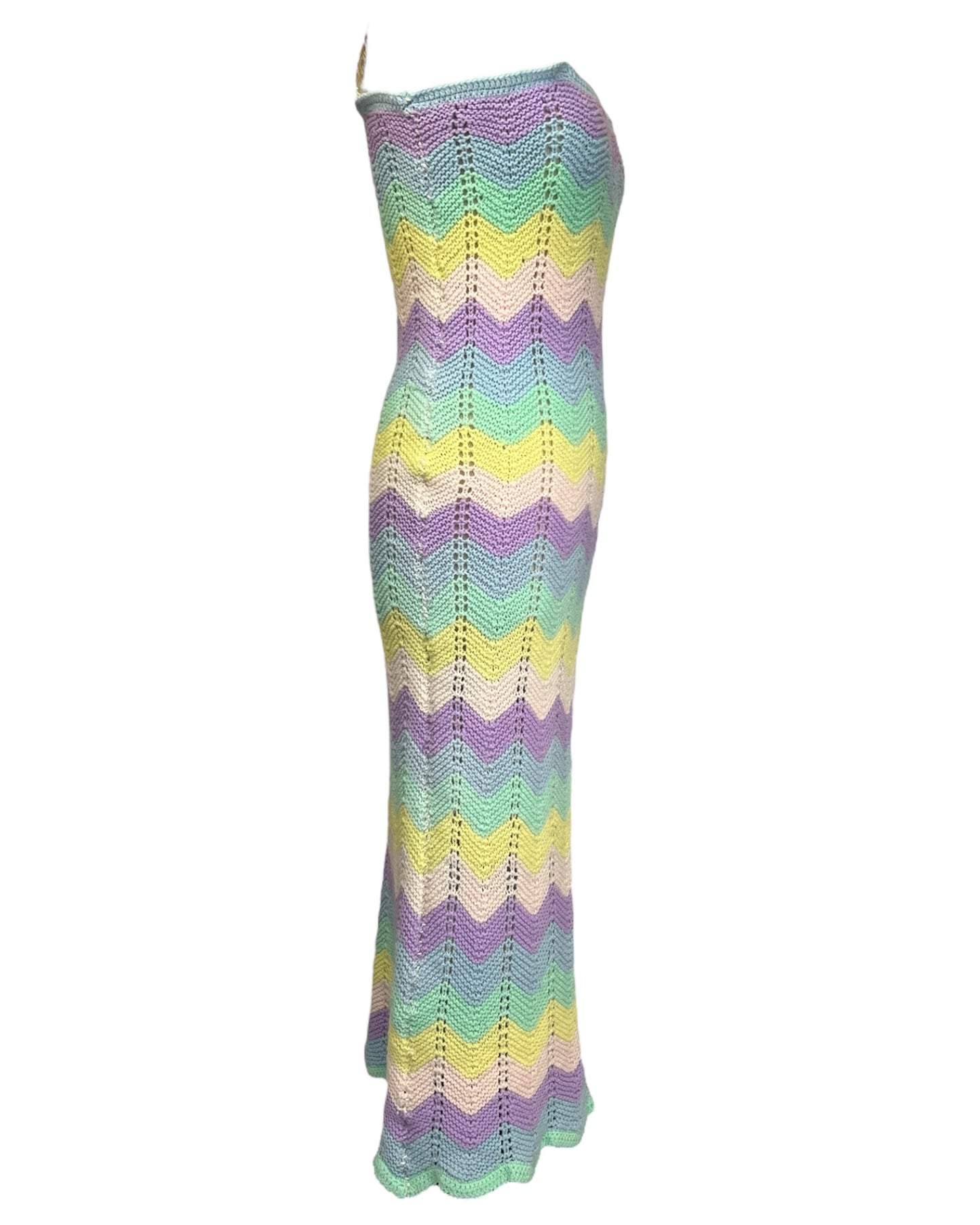 Pastel Crochet Sheath Dress