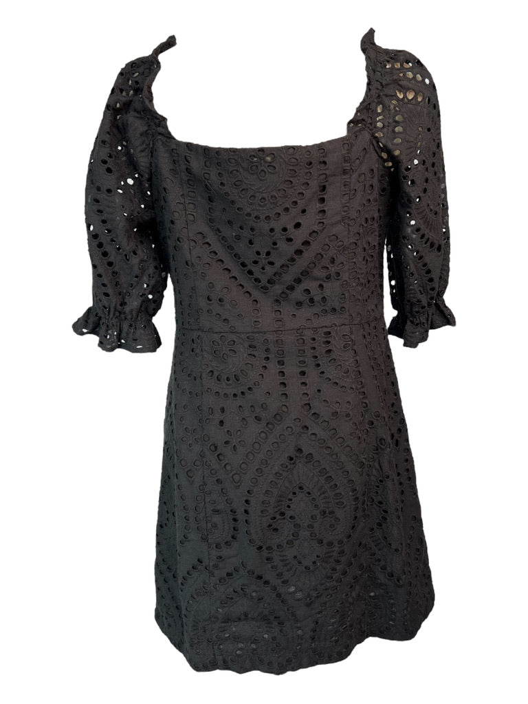 Contemporary Black Eye(let) Dress