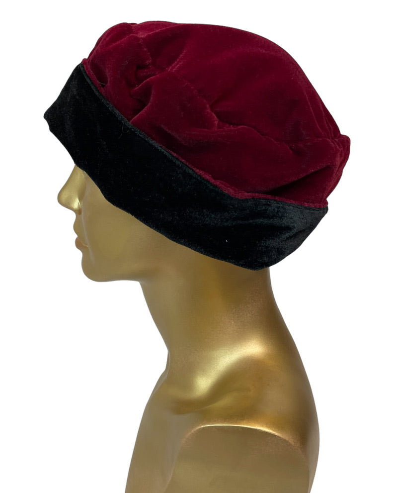 1990s Reversible Velvet Hat