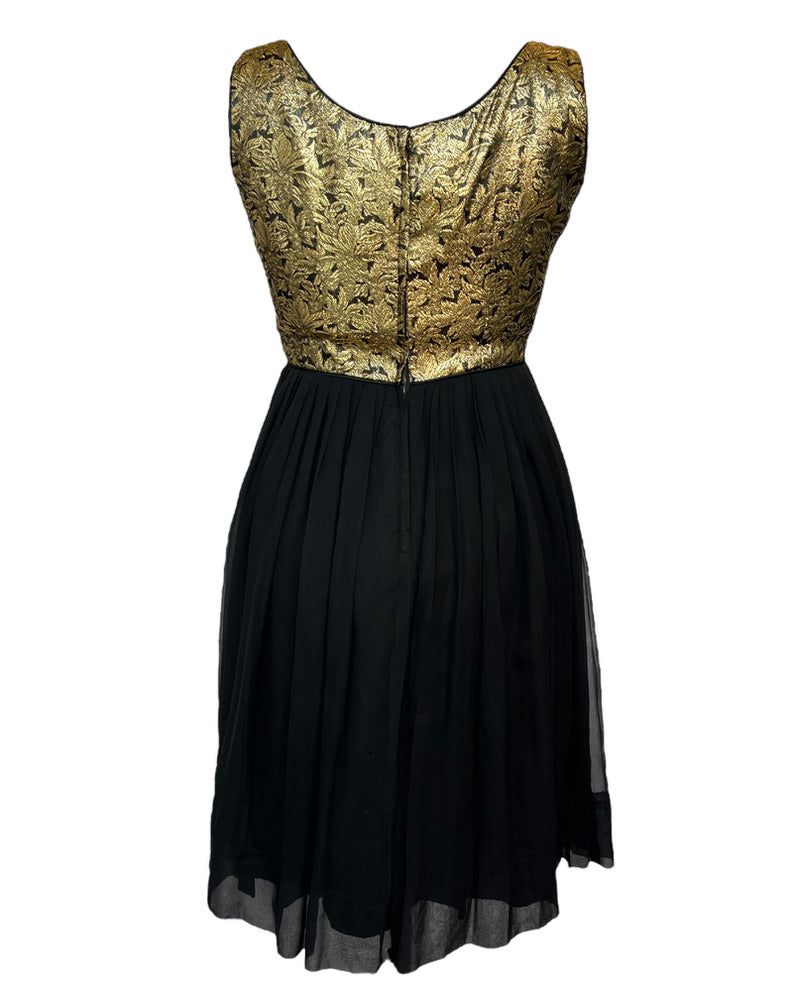 Vintage Gilded Goth Dress*