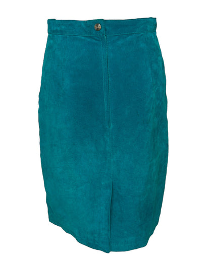 Vintage Teal Suede Tuesday Skirt