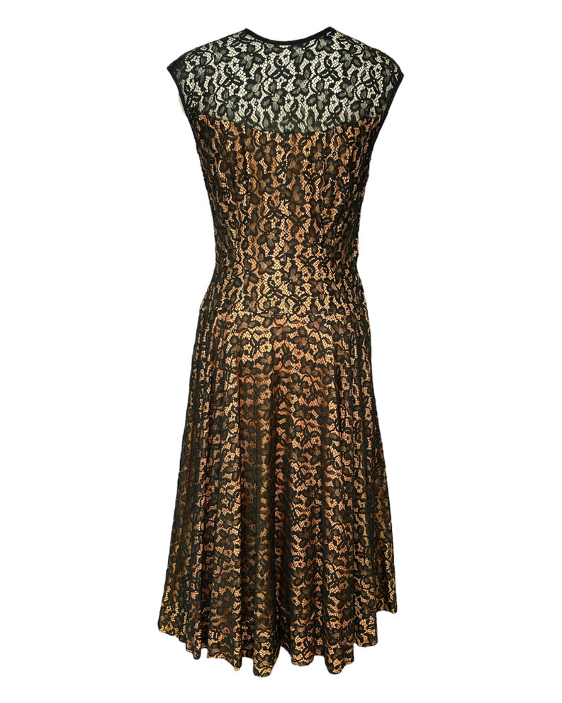 1950s Lace Femme Fatale Dress