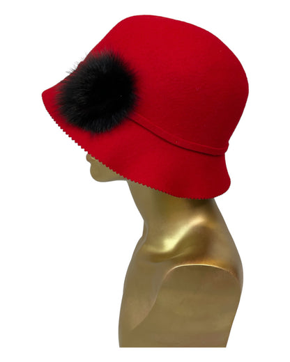 Vintage Mysteriously Rouge Hat