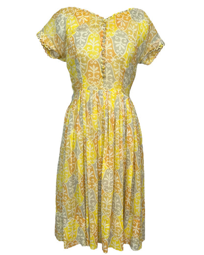 1960s Sunshine Summer Dress