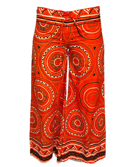 1970s Psychedelic Tangerine Pants