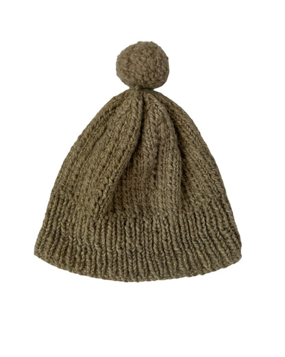 Vintage Warm Grey Beanie Hat