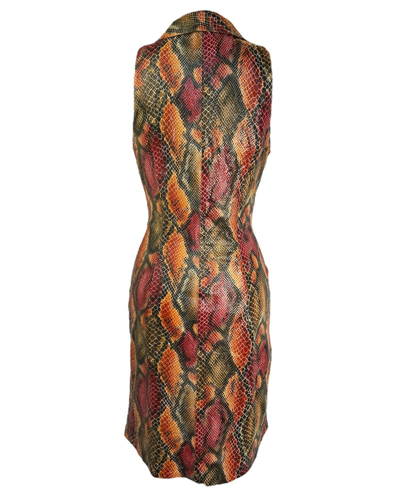 1970s Scaly Serpent Dress