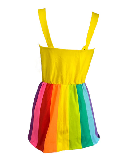 1960s Rainbow Skirt Swimsuit