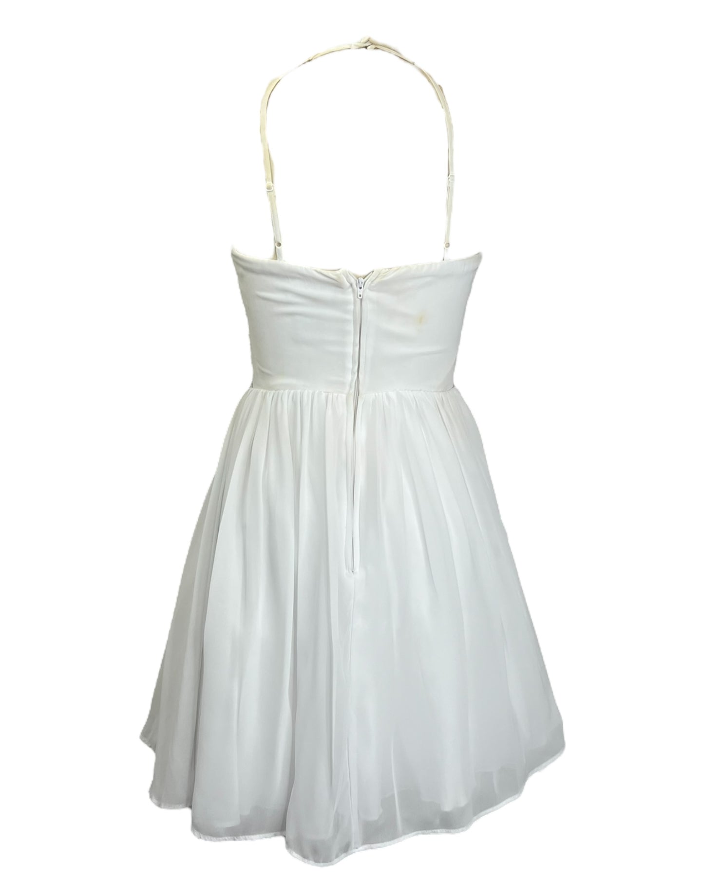 2000s Sparkly White Dress*