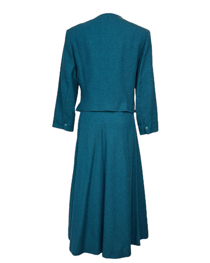Vintage Teal Me this Isn't the Perfect Skirt Suit