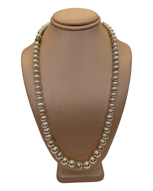 Vintage Silver Pearl Necklace