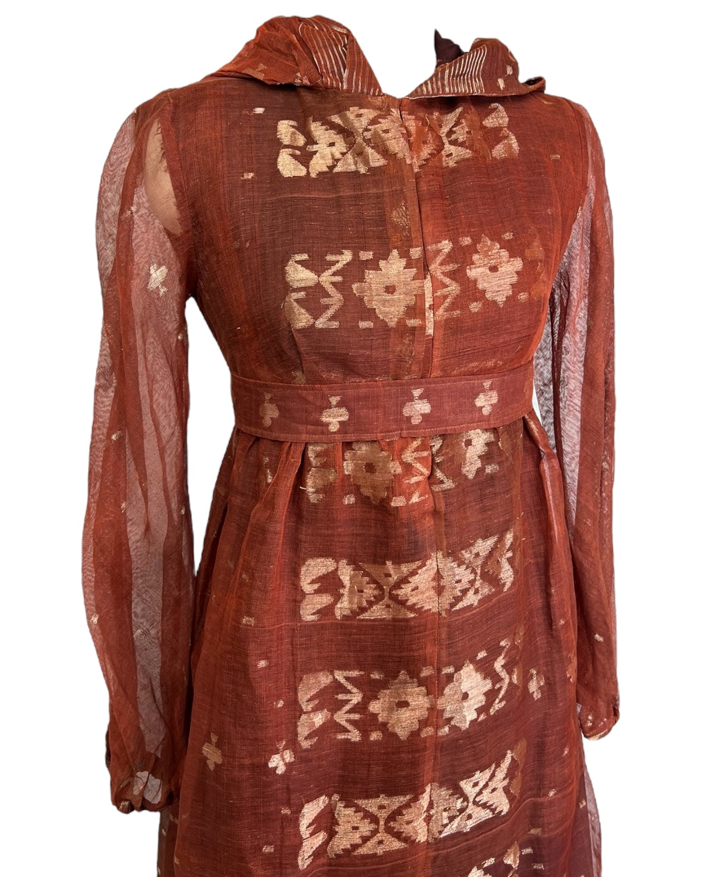 1970s Terrific Terracotta Dress