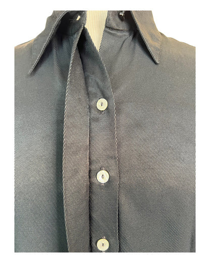 1990s Sleek Noir Shirt