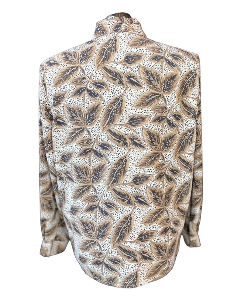 Vintage Leopard Leaves Shirt