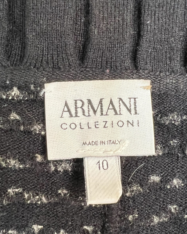 Contemporary Armani Knit Polka Dot Blazer