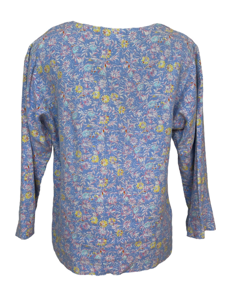 Vintage Perriwinkle Pastels Floral Shirt