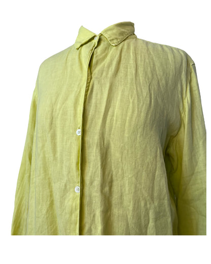 1990s Spring Greenery Button Down