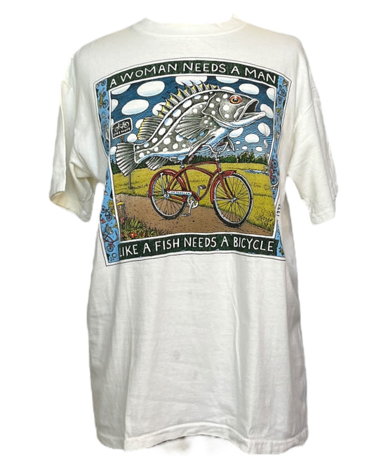 1990s Fish On A Bicycle Tee