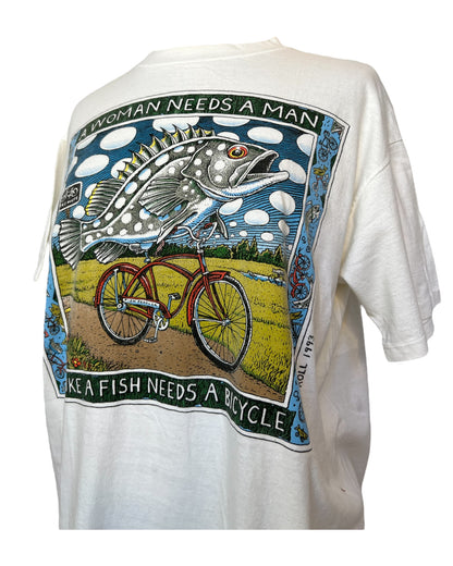 1990s Fish On A Bicycle Tee