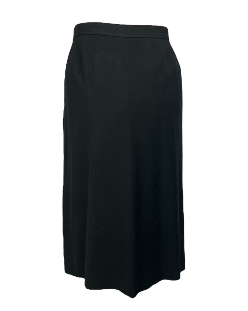 Vintage Classic Black Midi Skirt*