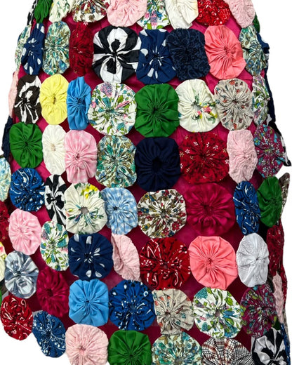 Vintage Handmade Handkerchief Skirt