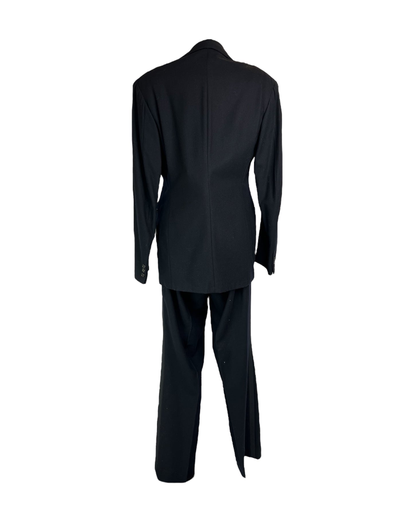 1930s Classic Black Wool Suit