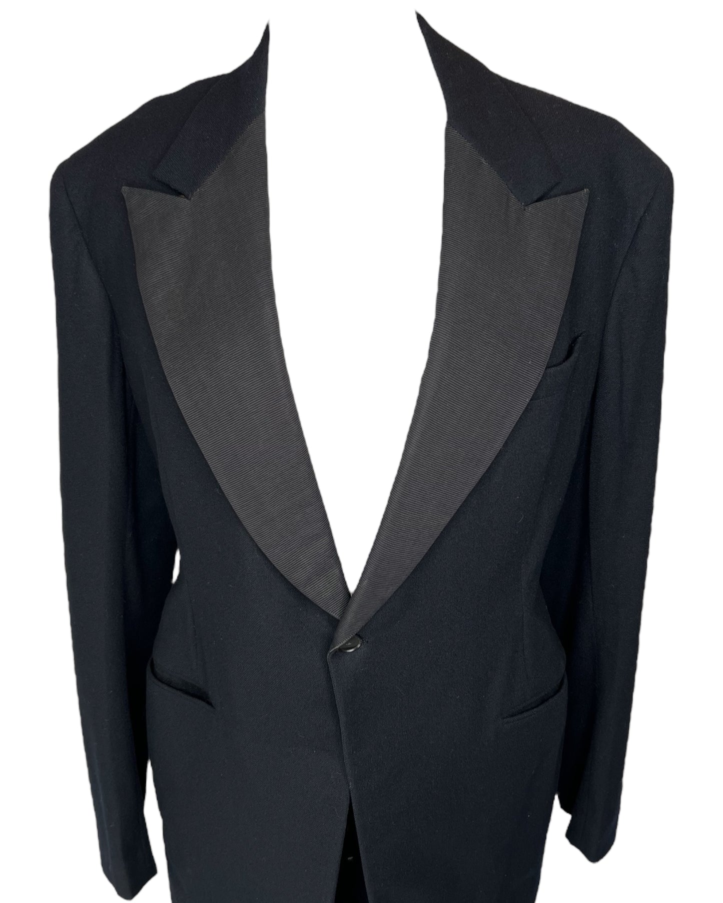 1930s Classic Black Wool Suit